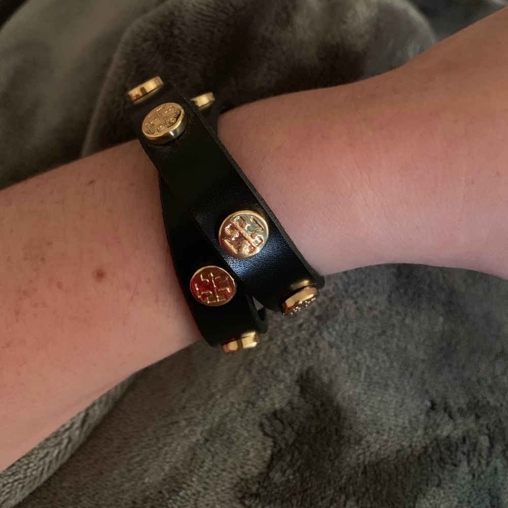 Tory Burch wrap leather bracelet